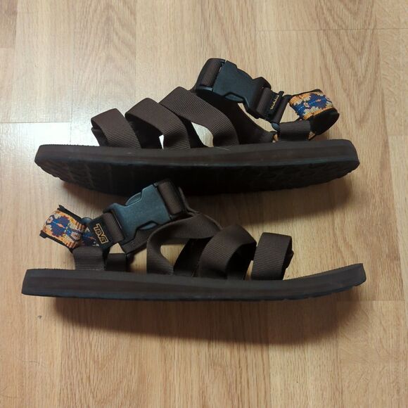Teva Dorado Sandals Mens 11 Brown Southwest Hiking Outdoor Strappy - Picture 5 of 7